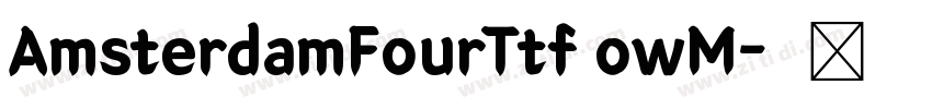 AmsterdamFourTtf owM字体转换